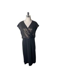 Narciso Rodriguez Dress Women's Size Large Design Nation Black Sequins